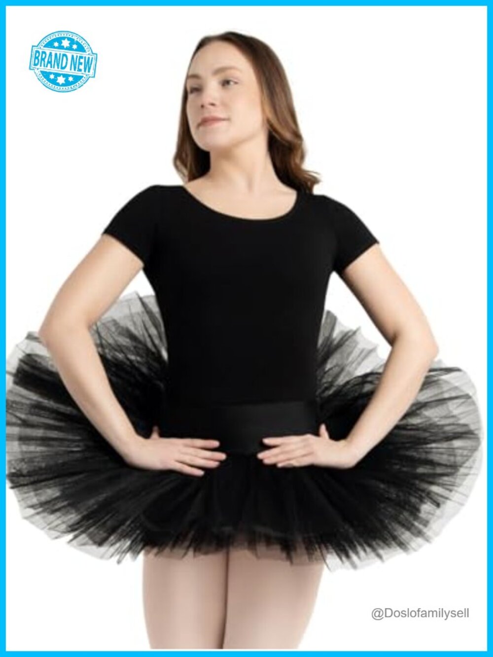 Capezio Practice Tutu Skirt 7 Layer Stiff Tulle Dance